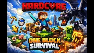 Sirf EK Block Aur Hardcore Mode 💀 | One Block Survival
