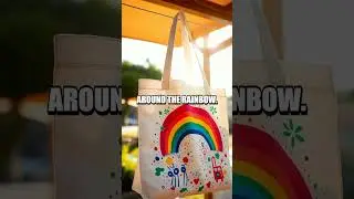 DIY Rainbow Tote Bag