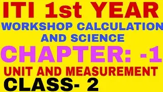ITI W/C Workshop calculation and Science ,unit and measurement, by sunil sir