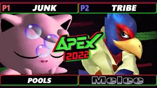 Apex 2022 - Junk (Jigglypuff) Vs. Tribe (Falco) - SSBM Melee Tournament