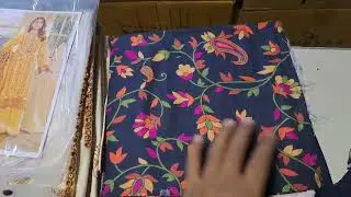 Fully embroidered winter suite |silk karandi collection |Latest volume azure by Raabi
