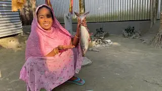 পাংকাস মাছ দেখে আবেদা অনেক খুশি হল আজকে অনেকদিন পরে কিনে আনলাম