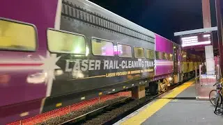 Up-Close with MBTA&rsquo;s New Laser Rail Cleaning Coach + Operating on a Double-Draft Equipment Move