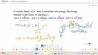 0.1%mass is converted into energy .So energy released is |Nuclear Physics for JEE Mains Aspirants