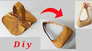 DIY HOW TO MAKE SHOULDER BAG SEWING TUTORIAL 