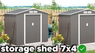 Best Outdoor Storage Shed? Outsunny 7'x4' Shed Review & Amazon Buy Link in Description