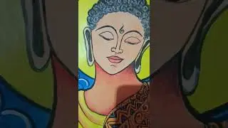 Lord Buddha Painting 🎨🙏// #art #artwork #creative #shorts #lordbuddha