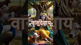 Powerful Krishna Mantra🔬- 🕉️ KRISHNAYA VASUDEVAYA #krishna #chanting #meditation #music #hindumantra