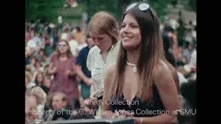 WFAA Story about a Concert in Lee Park in 1974