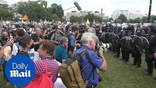 Justice for J6 rally: Police and press outnumber protesters by Capitol building