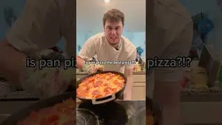 IS PAN PIZZA THE BEST PIZZA?!? #pizza #youtube #youtubeshorts #viral #viralvideo #cooking #food