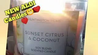 Aldi's Huntington Home Candles! First Impression/Post Burn Review