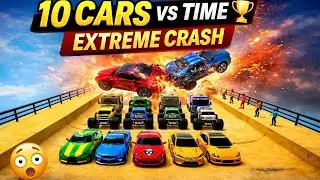 😱 10 Cars Ka Mahamukabla 🏆 | GT Ramp Car Stunts 💥 Extreme Crash | Android Gameplay 🚗🔥