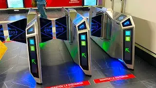 Subway Station Elevator Gran Via Train Station - Madrid Walk 4k