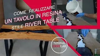 Come realizzare un tavolo in resina stile River Table | Tutorial ErreLAB