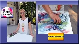 Cómo usar tiza pastel para composición arte abstracto