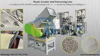 Efficient Waste Plastic PVC Profile Crushing & Pulverizing Line for Recycling | MG Machinery China