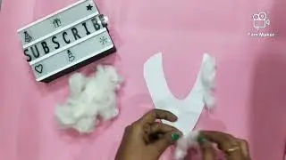 How To Make Santa Claus Facemask \ Santa Claus Beard With Cotton