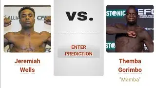 Jeremiah Wells VS Themba Gorimbo | UFC Fight Night Preview & Picks | Pinoy Silent Picks