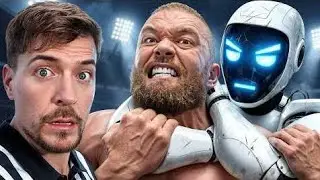  &iexcl;El Hombre M&aacute;s Fuerte del Mundo vs. Robot Gigante! Mrbeast espa&ntilde;ol 