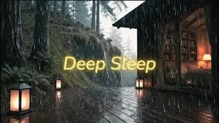 Amazing: Rain Sounds on a Cabin Porch at Night | Deep Sleep, Relaxation & Anxiety Relief