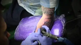 Lion short tattoo session- done with rotary machine by TommiCrazy