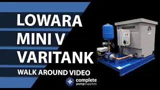 Walk around view of our CAT 5 Booster Set - Lowara Mini V VARITANK Base Mounted.