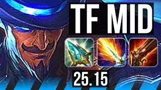 TWISTED FATE vs AKALI (MID) | KR Master | 25.15