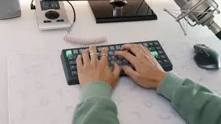 Bauer with lubed Black Gateron Inks Typing Sounds ASMR