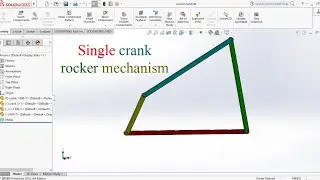 Crank mechanism kaise banye | Single crank mechanism design | How to make crank mechanism #viral 