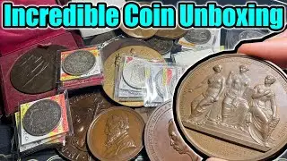 Incredible Rare Foreign Medals & World Silver Unboxing - $1,000s of Great Items From Old Collections