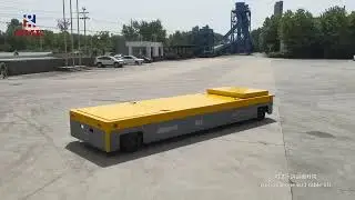 100 tons heavy-duty hydraulic steering trackless transport cart
