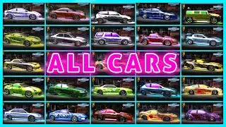 Need For Speed Underground 2 | ALL CARS (Customized)