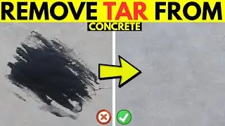 How to Remove Asphalt or Tar from Concrete Easily
