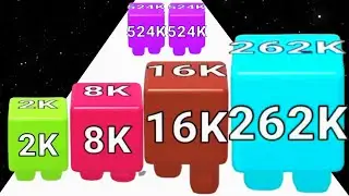 2048 Jelly Shooter vs Circles Run - All Level Gameplay (Freeplay, Math Game)