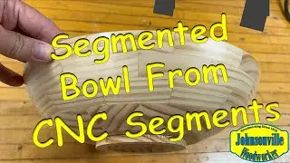 Segmented Bowl From CNC Cut Ring Segments with SIMPLIFIED methods. #segmentedwoodturning #onefinity