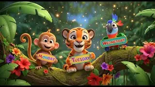 Days of the Week Song with Jungle Animals | Educational Song for Kids