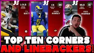 TOP TEN CORNERBACKS AND LINEBACKERS IN MUT 23! MADDEN 23 ULTIMATE TEAM!