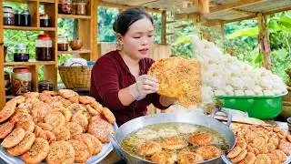 How to make delicious taro cake, harvesting melons to sell at the market