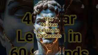 The 40-Year Lesson (in 60 Seconds) #motivation #philosophy #stoicism