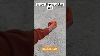 Jaspo t20 plus cricket wind ball Bounce Test #cricket  #review #tenniscricket