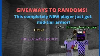 SKYBLOCK BUT I DONATE ITEMS TO RANDOM NOOBS!!!