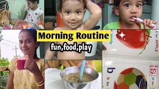 A Day in my life ||morning routine|| Breakfast and lunch recipe|| kids care || educational book