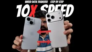 10X SPEED Wired Transfer data from one iPhone to iPhone | STEP BY STEP GUIDE | Including Whatsapp