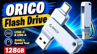 ORICO EB05 USB Stick Review: 128GB USB-C & USB-A Flash Drive | 5MB/s Speed Test for MacBook