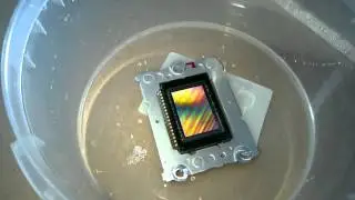 Nikon D40 sensor removing using DMSO