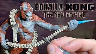 Making the Skar King from Godzilla x Kong The New Empire, Polymer clay.