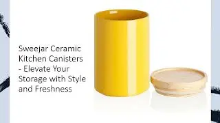 Sweejar Ceramic Kitchen Canisters - Elevate Your Storage with Style and Freshness