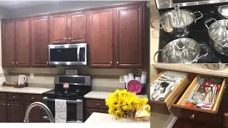Indian Kitchen Deep Cleaning & Organizing Tips / Diwali Cleaning ~ Indian NRI Kitchen Organization.