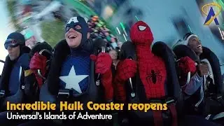 The Incredible Hulk Coaster reopening ceremony at Universal's Islands of Adventure